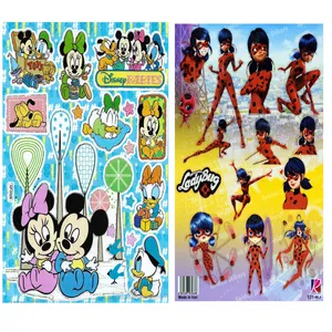استیکر کودک طرح میکی موس و دختر کفشدوزکی کد CT333 مجموعه 2 عددی 