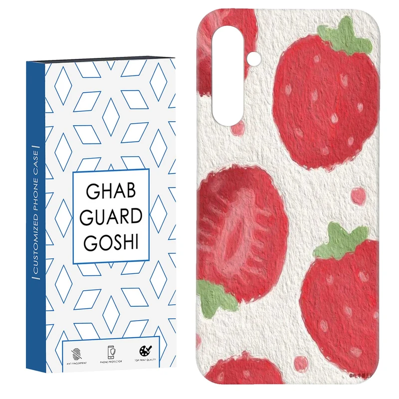 کاور قاب گارد گوشی طرح توت فرنگی کد Dimo-922 مناسب برای گوشی موبایل سامسونگ Galaxy S23 Fe