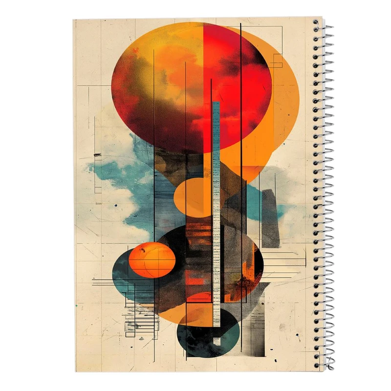 دفتر شطرنجی 50 برگ مدوپد طرح اشکال فانتزی کد DF16383