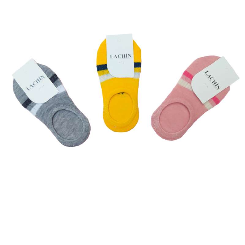 جوراب بچگانه مدل راه راه بسته 3 عددی