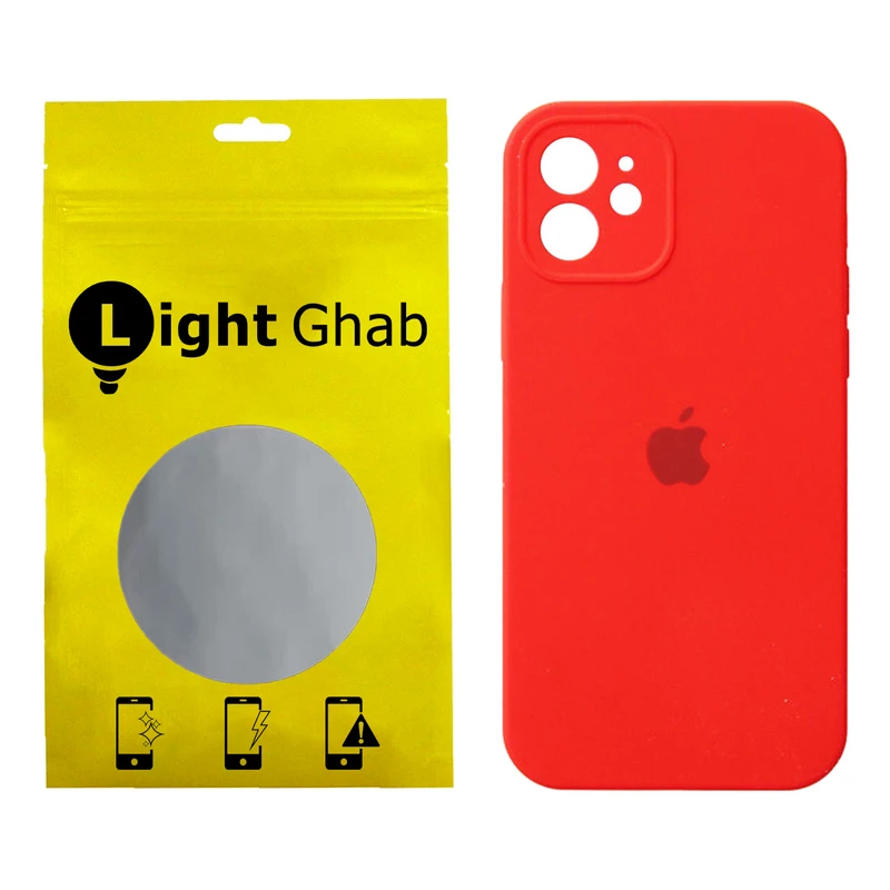 کاور لایت قاب مدل سیلیکونی Siliconi مناسب برای گوشی موبایل اپل iPhone 12
