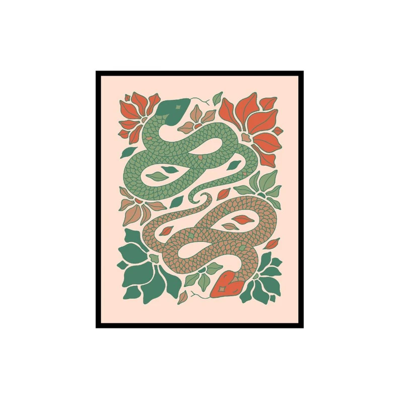 پوستر مدل چاپ مار