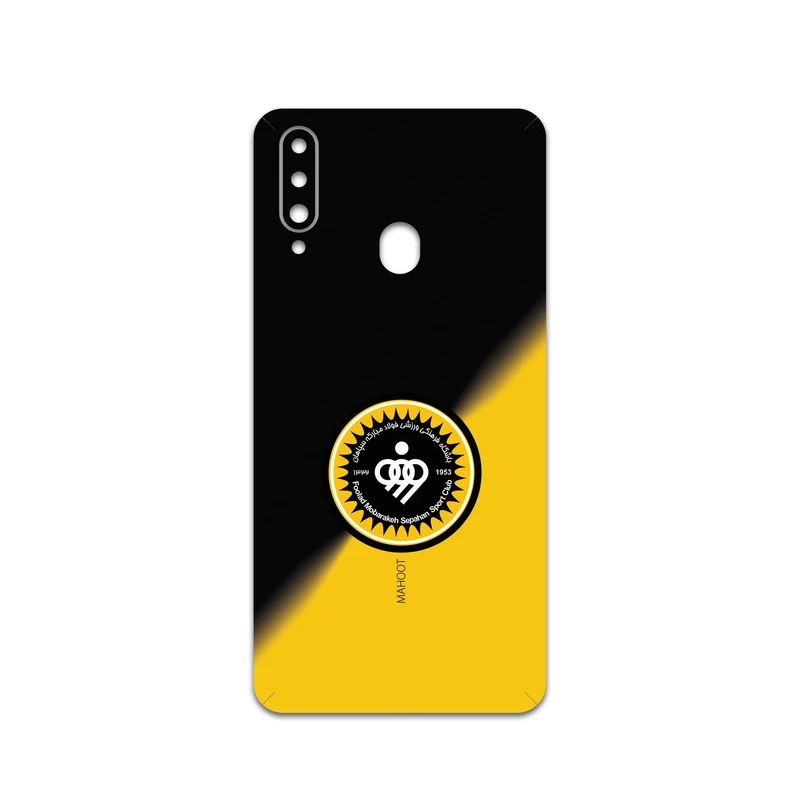 برچسب پوششی ماهوت مدل Sepahan-FC مناسب برای گوشی موبایل سامسونگ Galaxy A20s