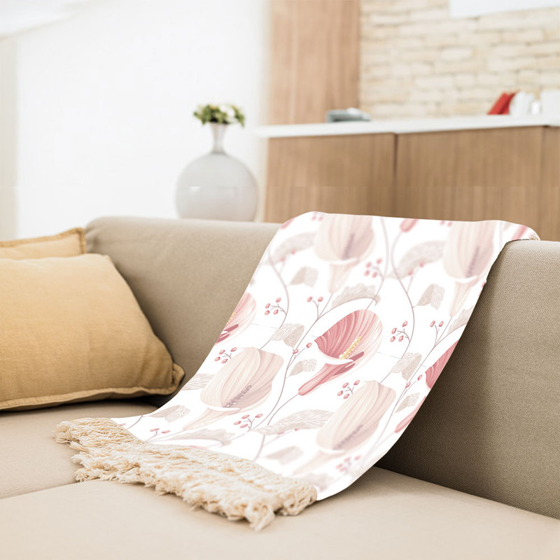 شال مبل مدل ارکیده کد F2SH1020 سایز 100x180 سانتی متر