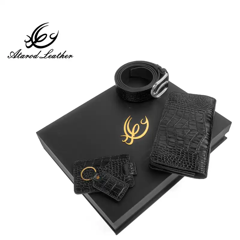 ست هدیه چرم عطارد مدل چرم طبیعی کد A85