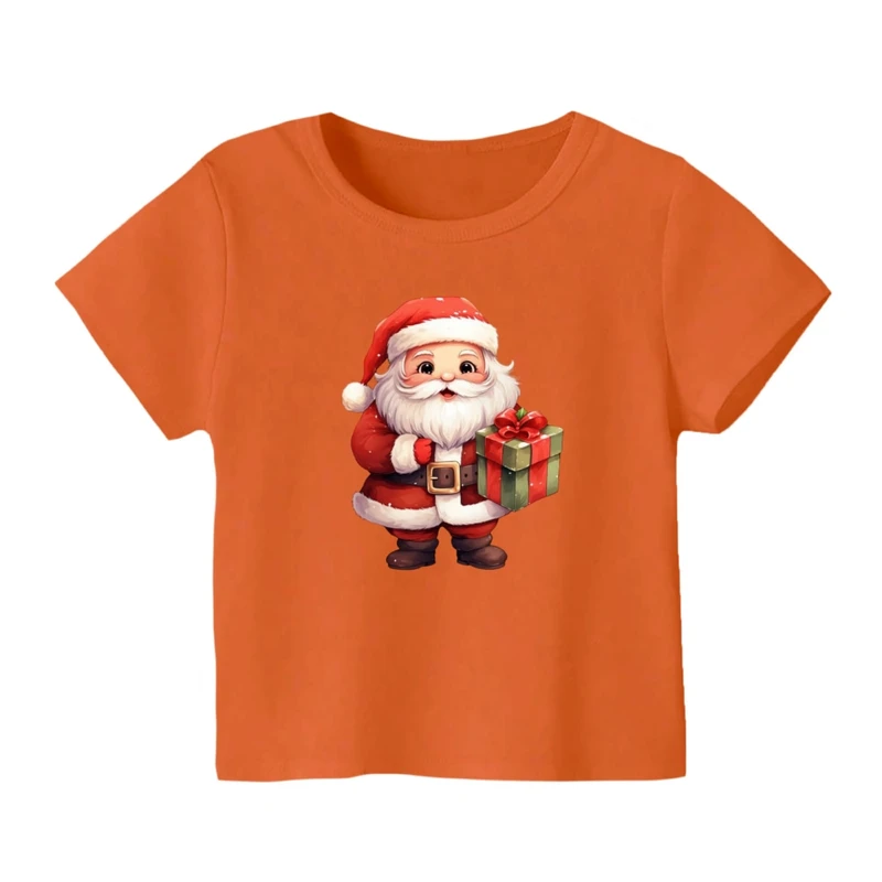 تی شرت آستین کوتاه بچگانه مدل بابانوئل کریسمس کد 44