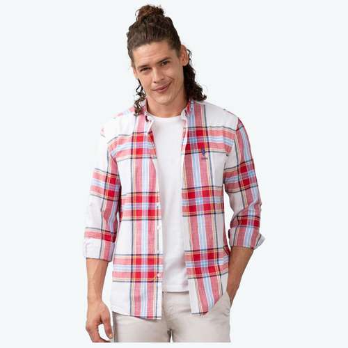 پیراهن آستین بلند مردانه یو اس پولو مدل 50199844-VR030