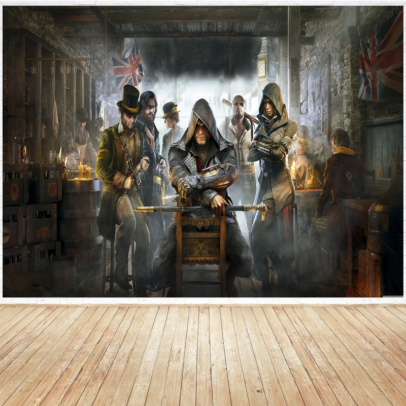 تابلو شاسی مدل گیمینگ طرح پوستر اصلی بازی game کامپیوتر ی اساسینز کرید سیندیکیت کد 1094assassins creed syndicate 