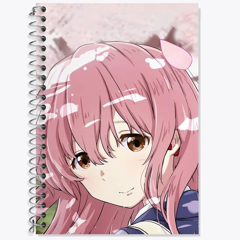 دفتر زبان 50 برگ خندالو مدل دو خط طرح شوکو نیشیمیا انیمه سایلنت ویس A Silent Voice کد 15812