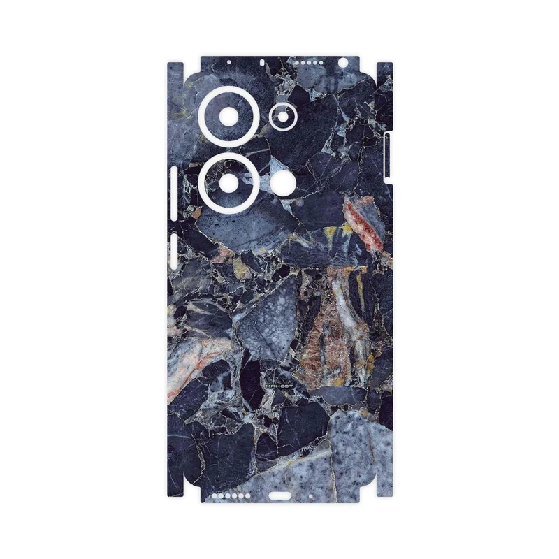 برچسب پوششی ماهوت مدل Broken black marble-FullSkin مناسب برای گوشی موبایل شیائومی Poco M6 Pro 4G