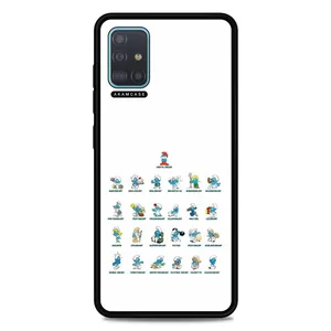 AKAM AMC-WSGA51-SMURFS-3 Cover For Samsung Galaxy A51