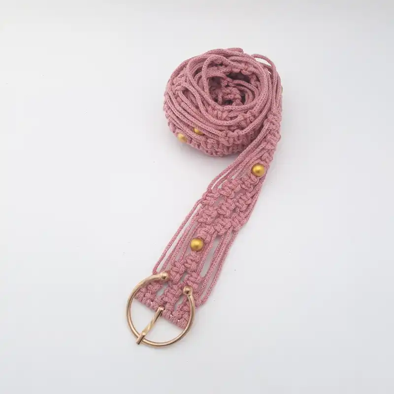 کمربند زنانه مدل مکرومه 920012