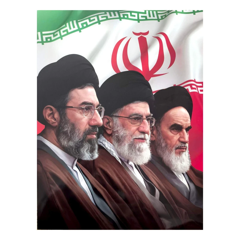 پوستر طرح رهبران جمهوری اسلامی ایران مدل blk01 بسته ۱۰ عددی