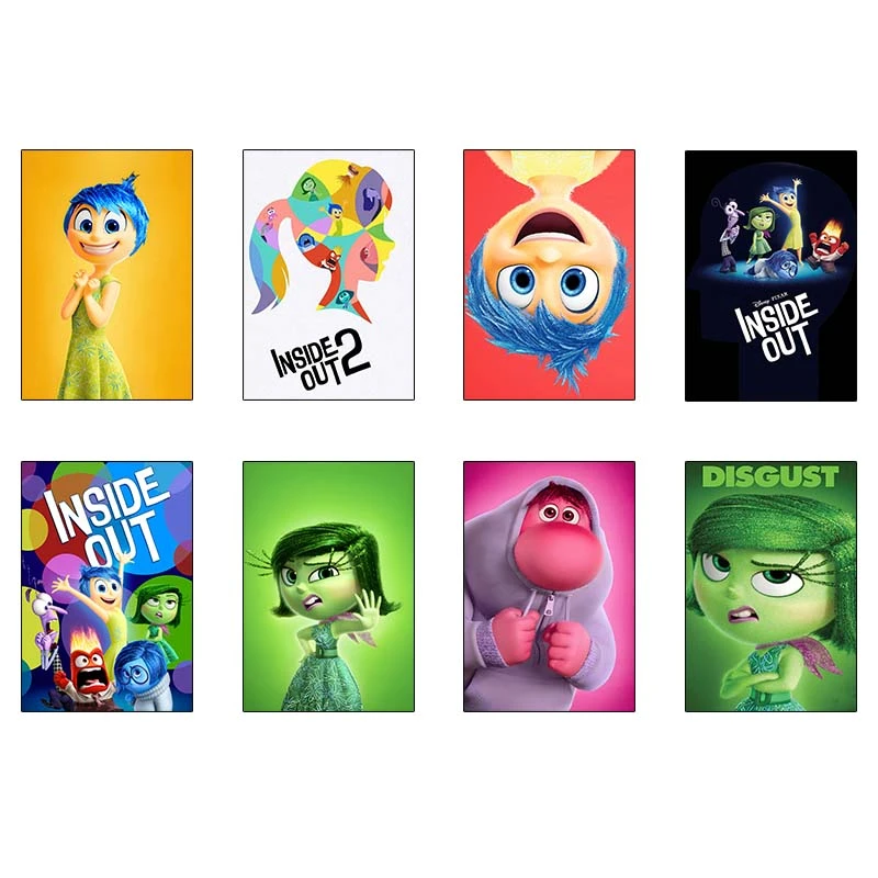 پوستر کارنيکا طرح درون و بیرون Inside Out کد 83786 مجموعه 8 عددی