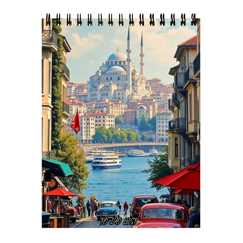 دفتر برنامه‌ریزی 60 برگ مدل طبیعت استانبول کد 005