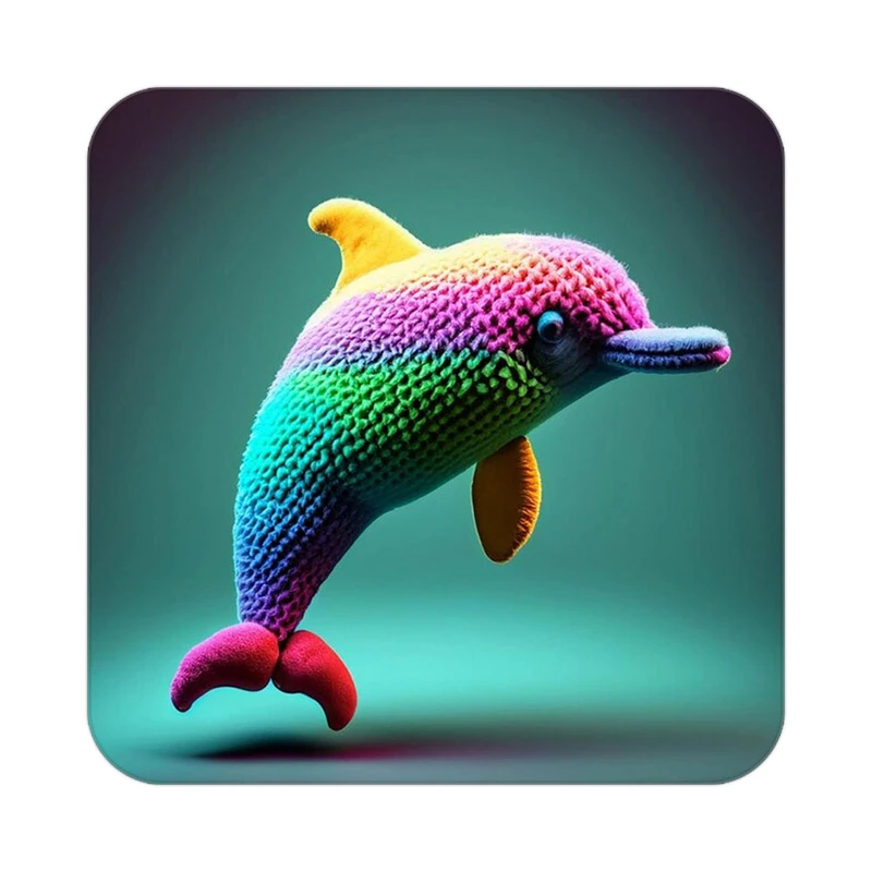 زیر لیوانی کاکتی طرح حیوانات رنگی مدل mp26056