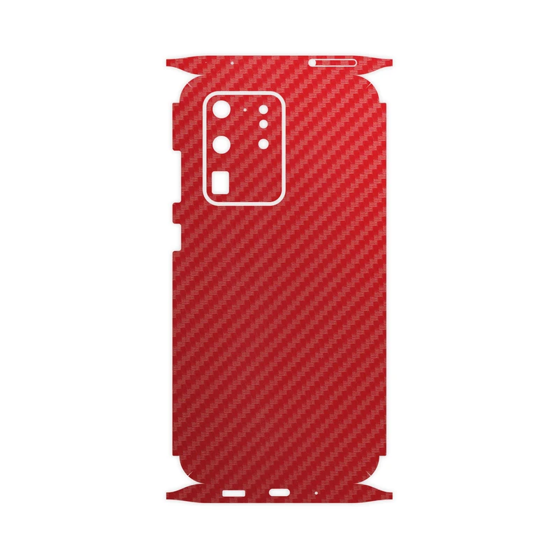 برچسب پوششی ماهوت مدل Red-Fiber-FullSkin مناسب برای گوشی موبایل سامسونگ Galaxy S20 Ultra
