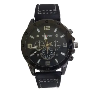 ساعت مچی عقربه‌ای مردانه مدل اسپرت بند چرمی کد 88me05