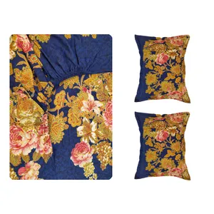 سرویس ملحفه پانیذ پود مدل سیلن کد A103 دو نفره 3 تکه