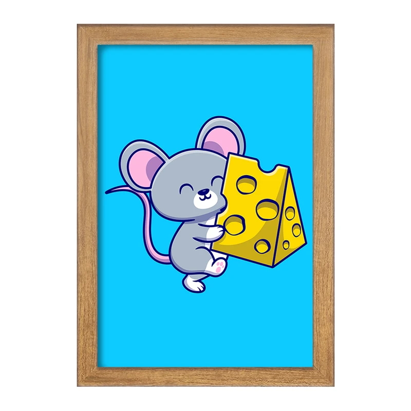 تابلو خندالو مدل  حیوانات بامزه موش کد 25439