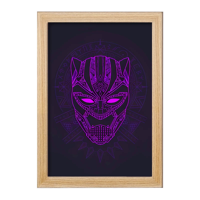 تابلو خندالو مدل پلنگ سیاه (Black Panther) کد F7455