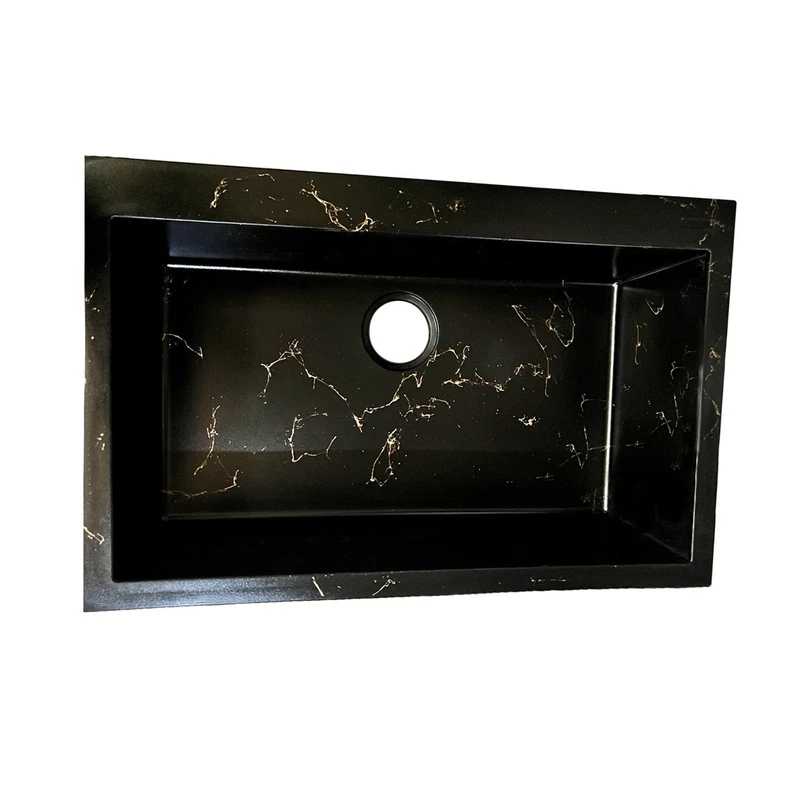 سینک ظرفشویی گرانیت توکار یک لگنه مدل MAK_bwv