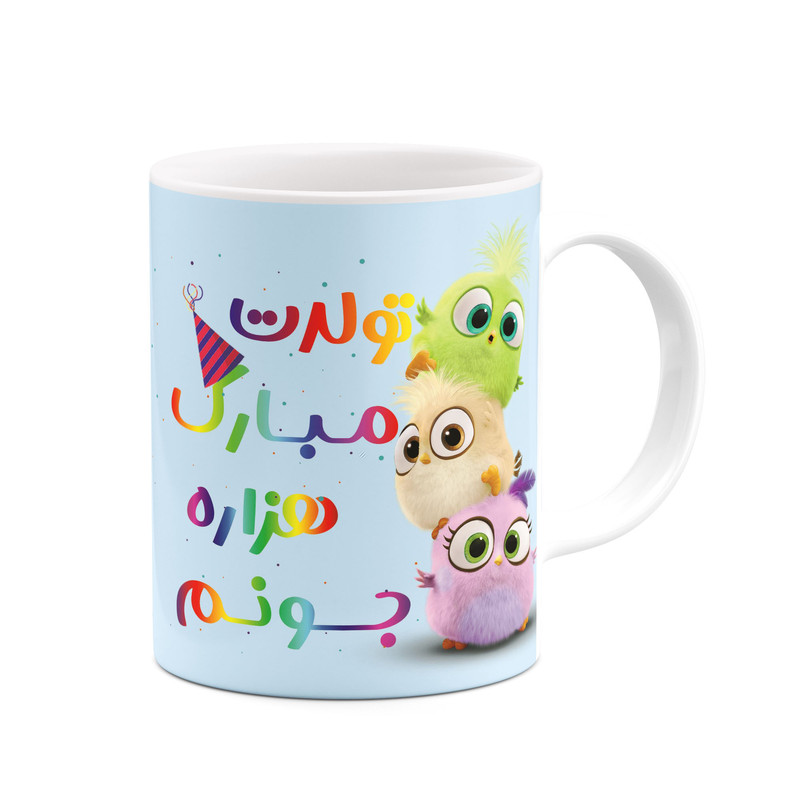 ماگ کاکتی طرح تولد هزاره مدل پرندگان خشمگین Angry Birds کد mgh96490