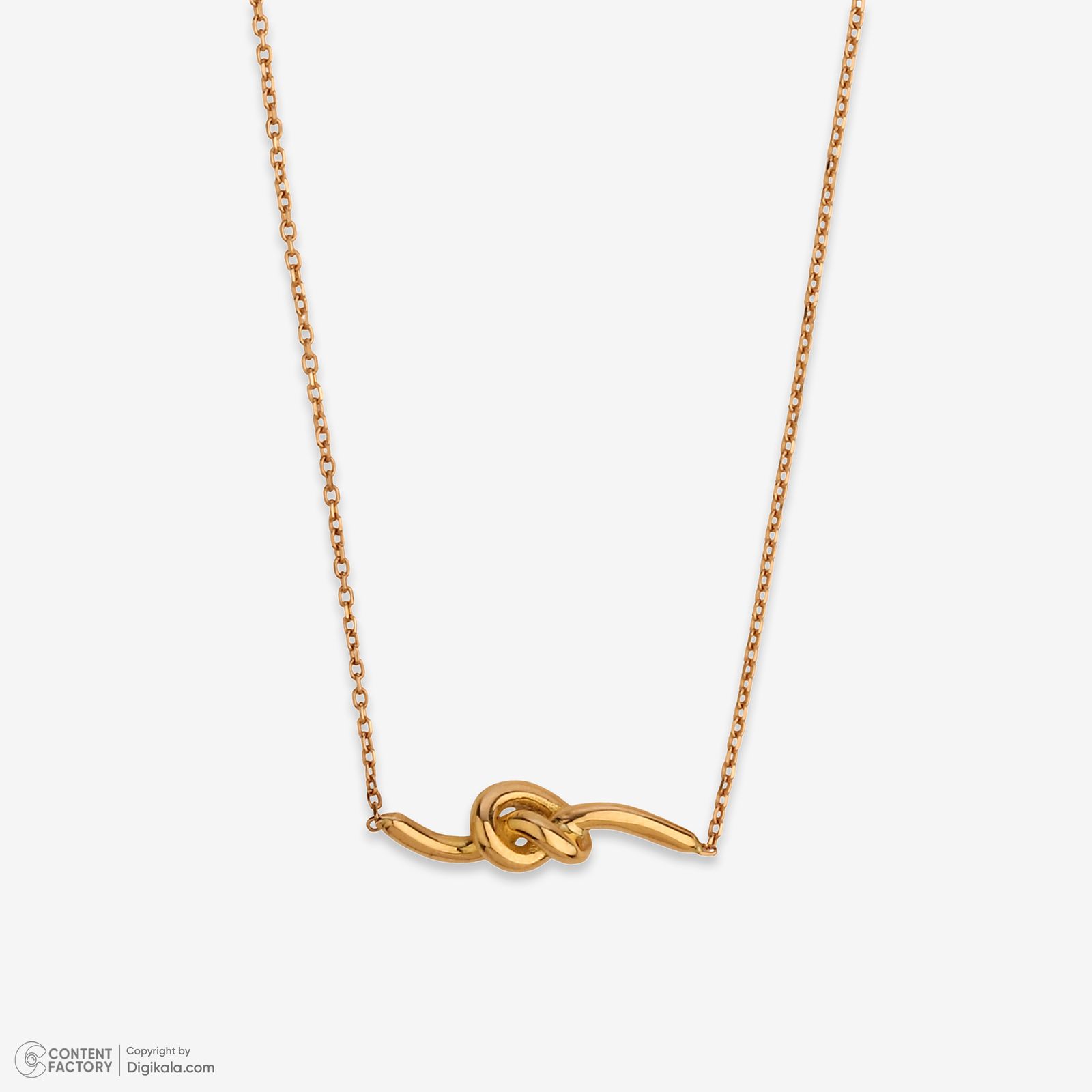 گردنبند طلا 18 عیار زنانه با طرح حلقه‌ای (فلامینگو) روبی آرت گالری مدل 238035 -  - 7