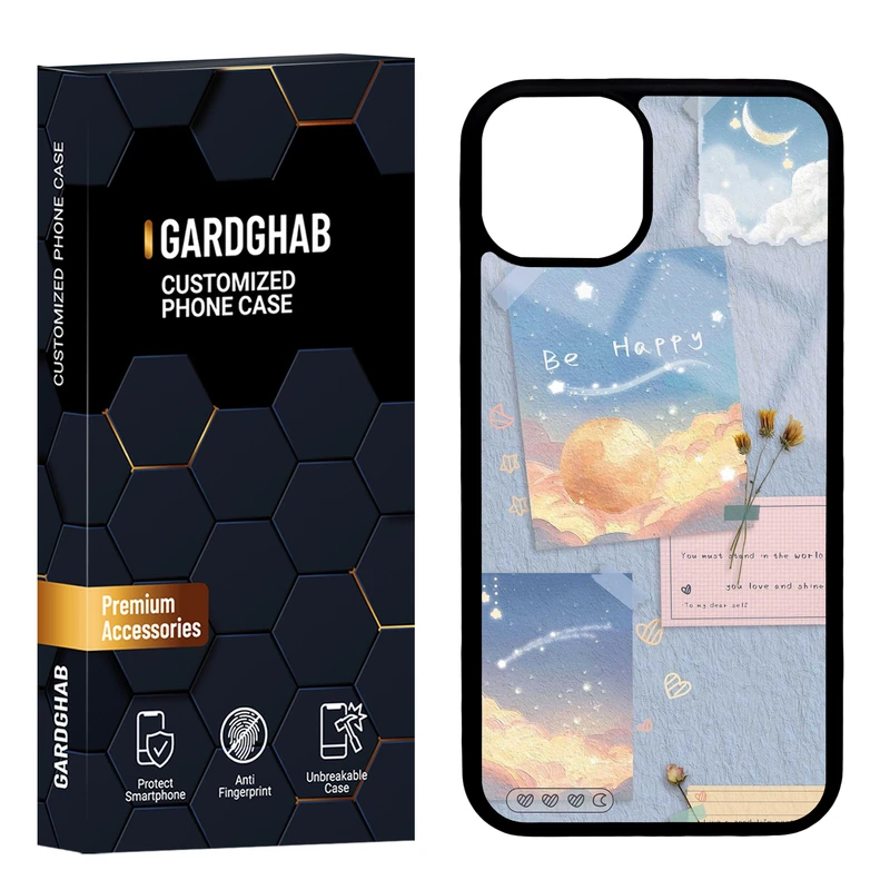 کاور گارد قاب مدل پشت گلس فانتزی مناسب برای گوشی موبایل اپل iPhone 13 