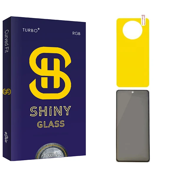 محافظ صفحه نمایش حریم شخصی آتوچبو مدل Shiny مناسب برای گوشی موبایل شیائومی Poco X3  به همراه محافظ پشت گوشی