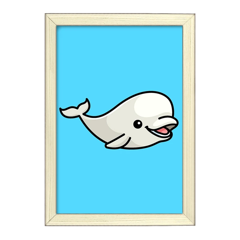 تابلو خندالو طرح حیوانات آبزی نهنگ کد 28158