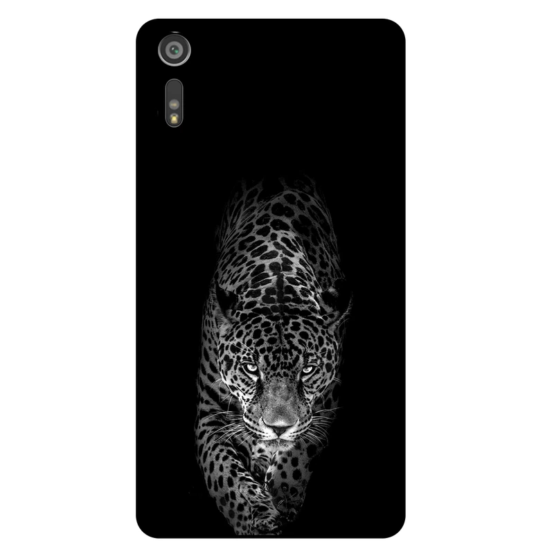 کاور مگافون طرح پلنگ مدل 1879 مناسب برای گوشی موبایل سونی Xperia XZ 