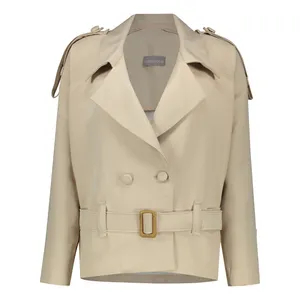 بارانی زنانه مدل بریار رنگ کرم