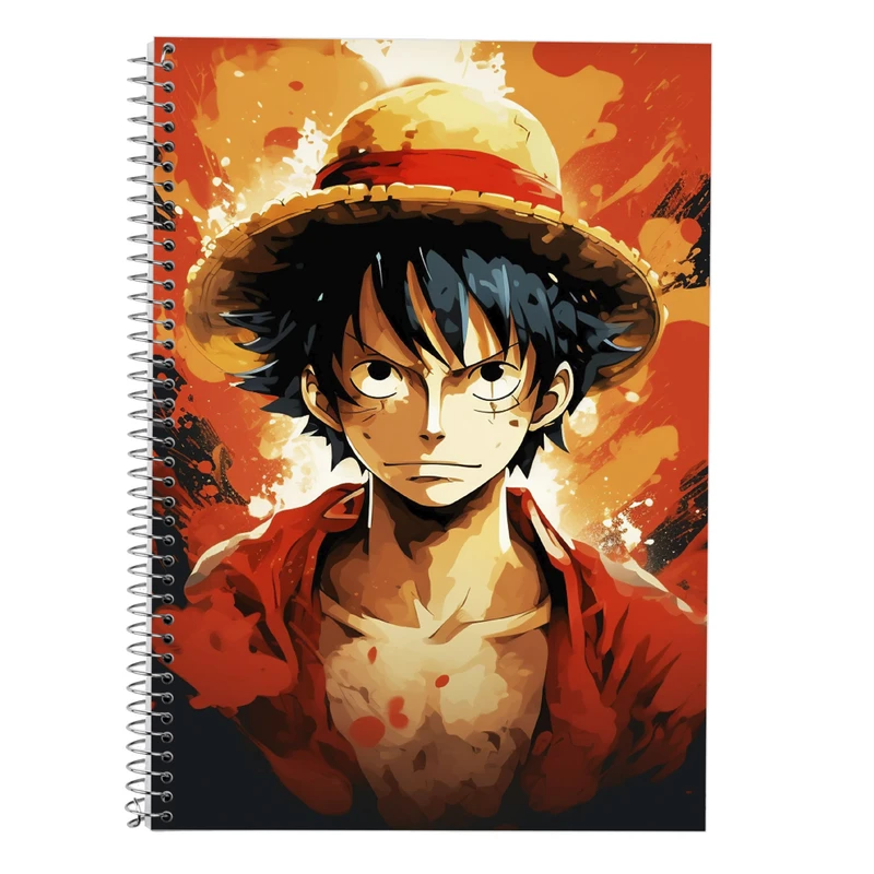 دفتر زبان 50 برگ مدوپد مدل دوخط طرح وان پیس One Piece کد DF11627