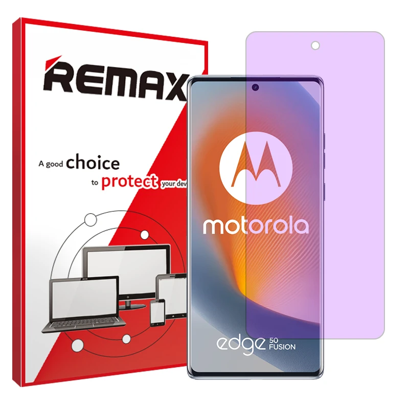 محافظ صفحه نمایش فیلتر بنفش ریمکس مدل Eye Care مناسب برای گوشی موبایل موتورولا Edge 50 Fusion
