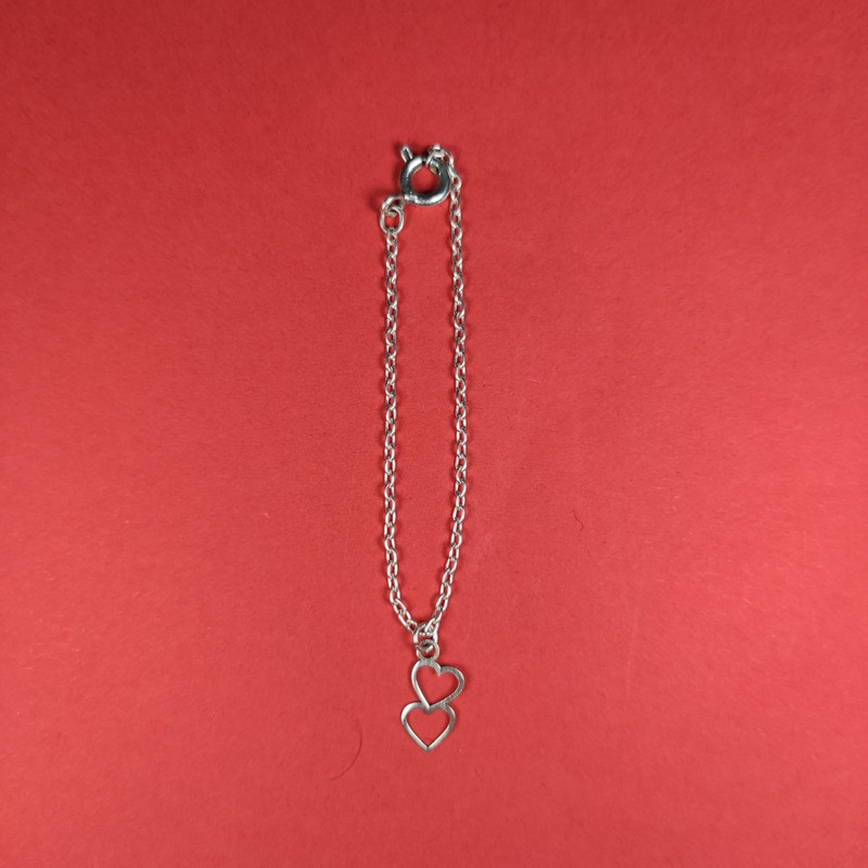 آویز ساعت نقره زنانه مدل دو قلب آویز ساعت نقره زنانه مدل دو قلب