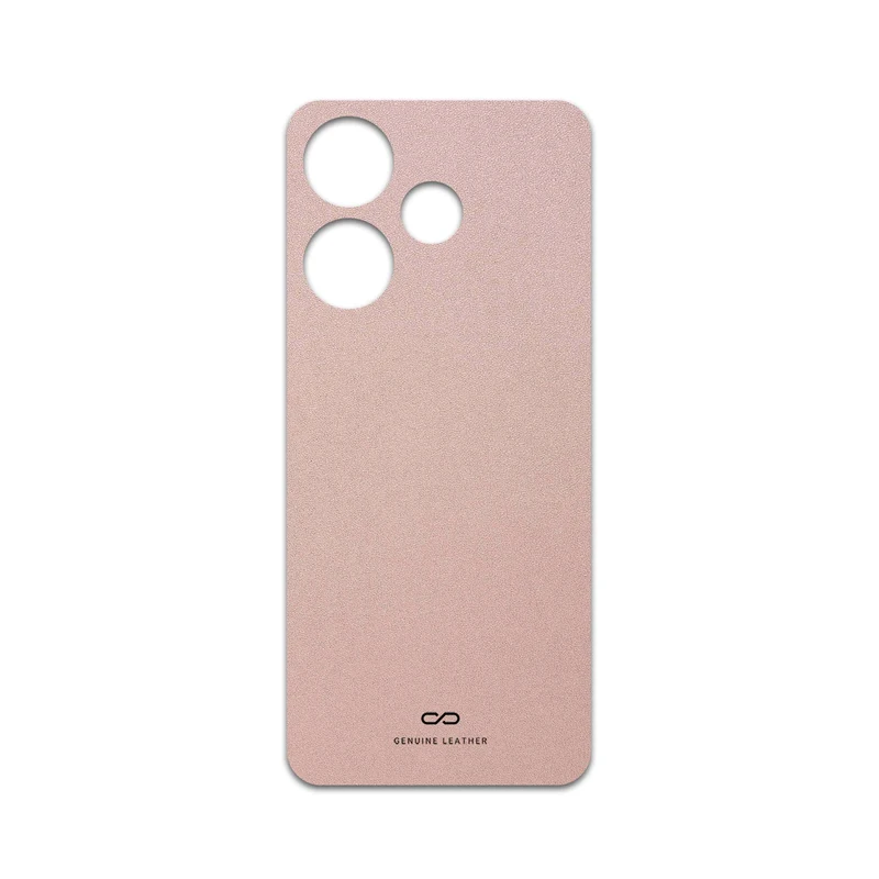 برچسب پوششی ماهوت مدل Rose-Gold-Leather مناسب برای گوشی موبایل شیائومی Redmi 13