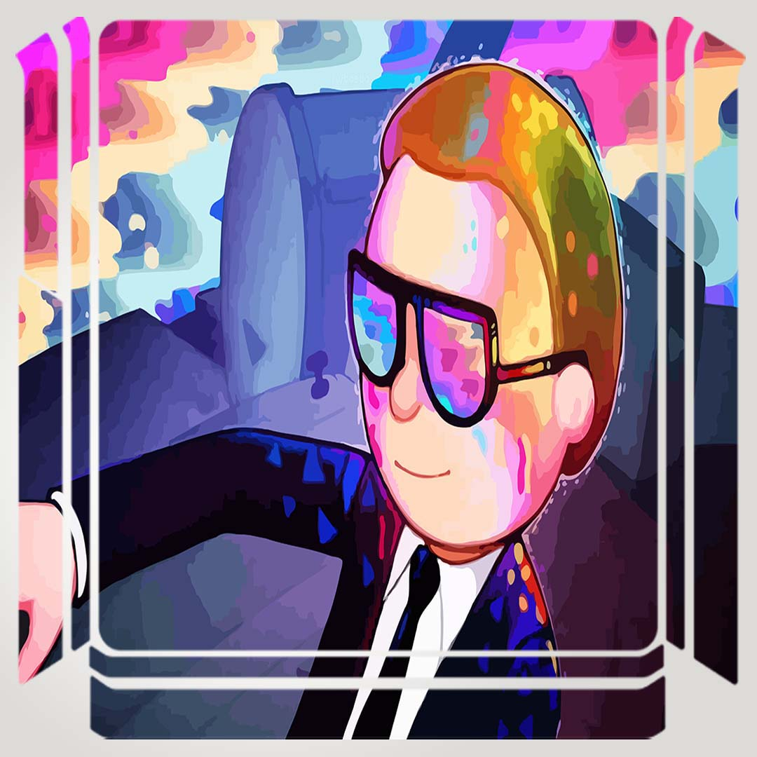 برچسب پلی استیشن ۴ مدل morty 8k artwork کد PSS-347 