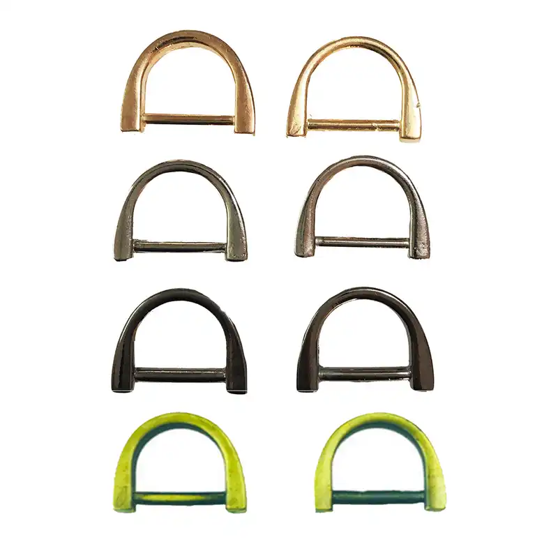 یراق کیف دوزی مدل حلقه نیم گرد مدل Y-8Pc-2cm بسته 8 عددی