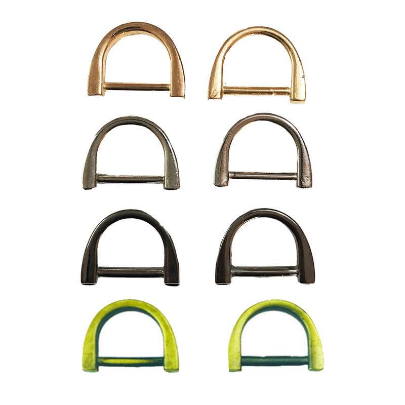 یراق کیف دوزی مدل حلقه نیم گرد مدل Y-8Pc-2cm بسته 8 عددی