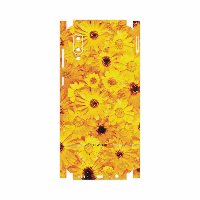 برچسب پوششی ماهوت مدل Yellow-Flower-FullSkin مناسب برای گوشی موبایل سامسونگ Galaxy A02