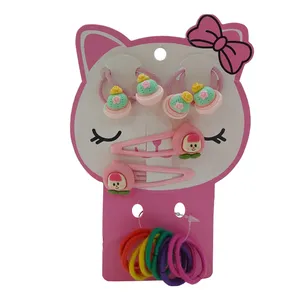 کش مو دخترانه مدل فانتزی بسته 16 عددی