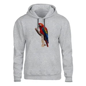 هودی مردانه مدل پرنده کاسکو کد SH27 رنگ طوسی