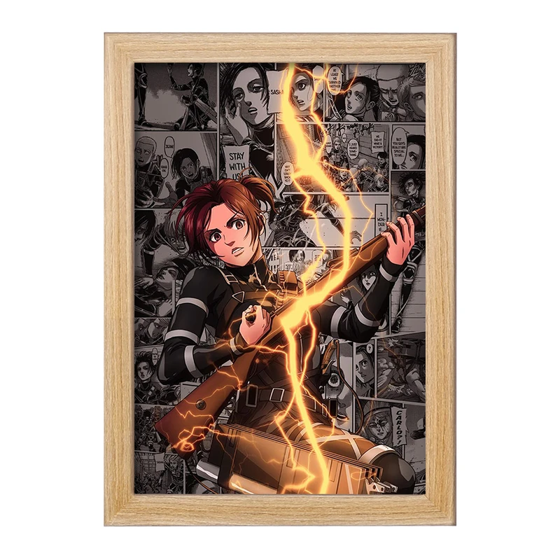 تابلو خندالو مدل ساشا براوس انیمه اتک آن تایتان Attack on Titan  کد 10997