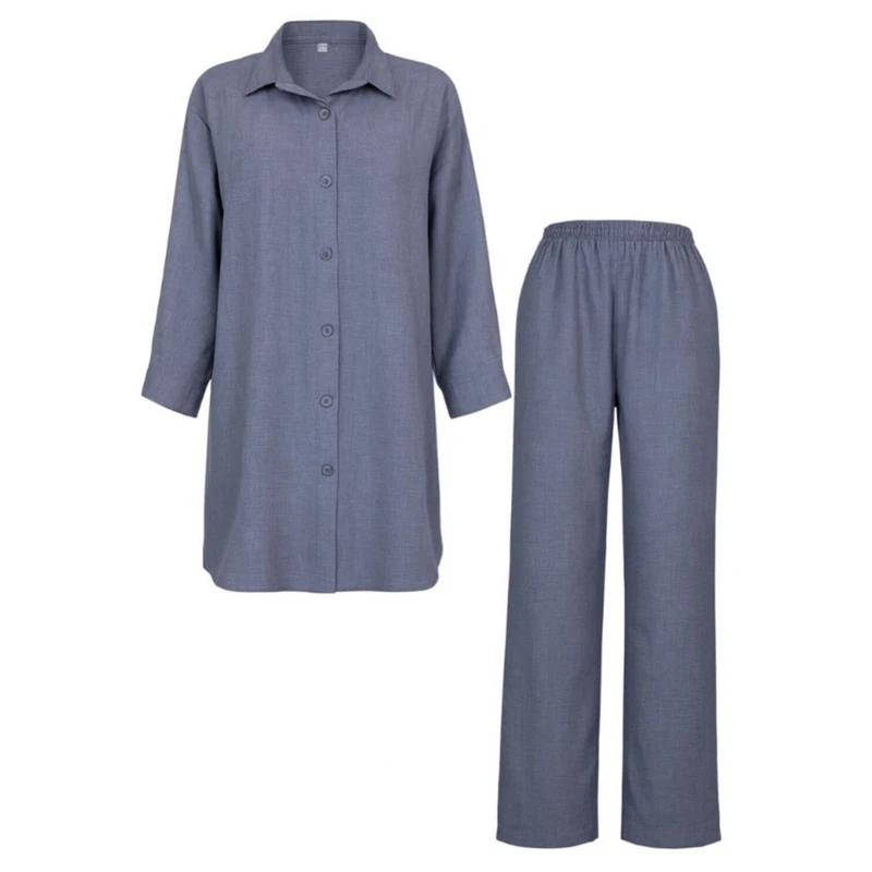 مانتو و شلوار زنانه مدل ترنم کد ۹۷۸۵