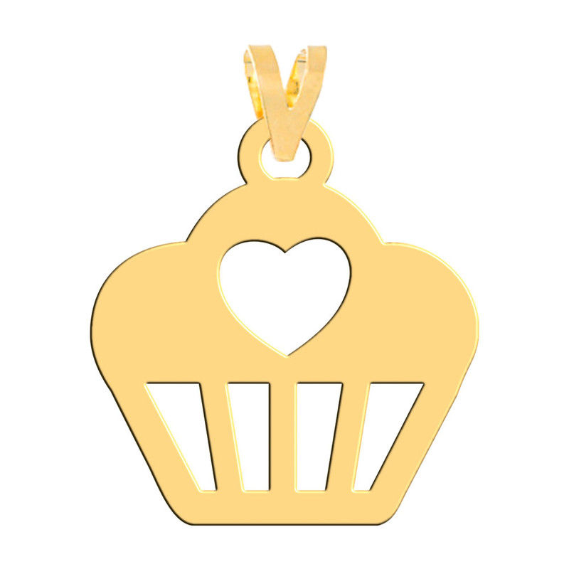 آویز گردنبند طلا 18 عیار زنانه فرشته مدل کیک قلب WNL-000329