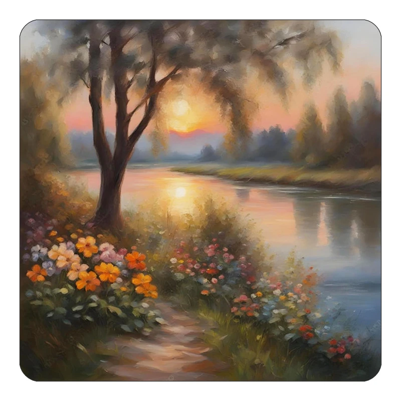 مگنت کاکتی طرح نقاشی رنگ روغن مدل mp70756