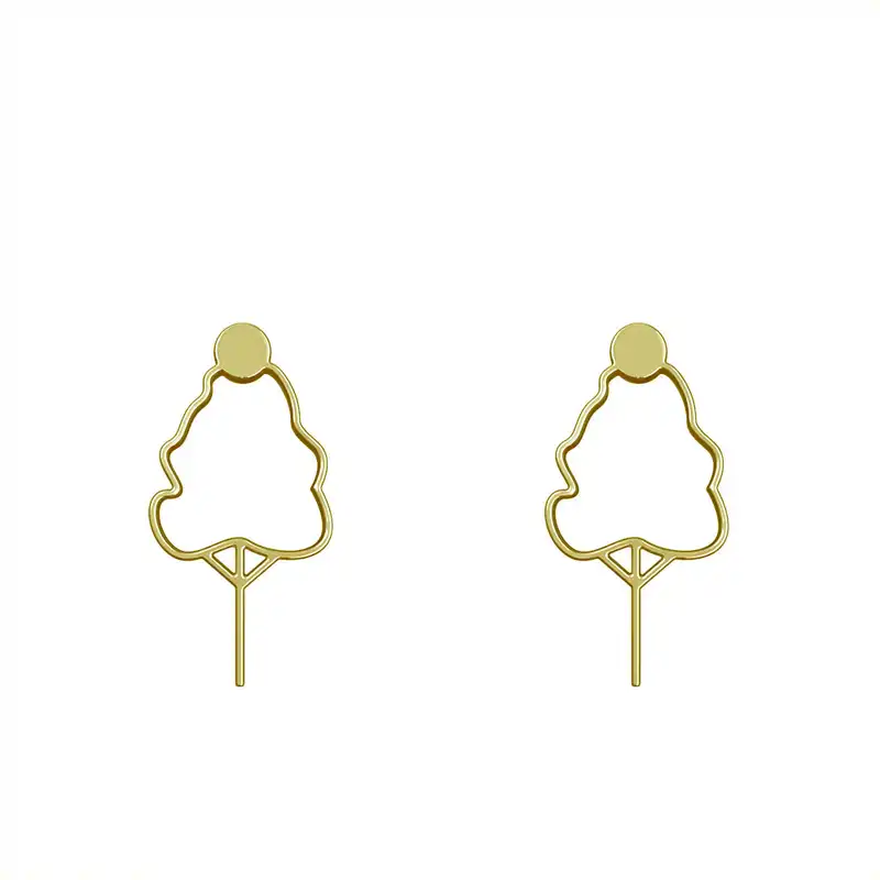 گوشواره طلا 18 عیار زنانه مدوپد مدل درخت کد GA1-15780