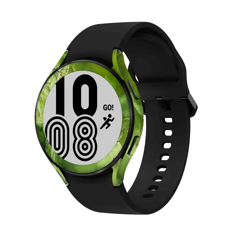  برچسب ماهوت طرح Green-Crystal-Marble مناسب برای ساعت هوشمند سامسونگ Watch4 44mm