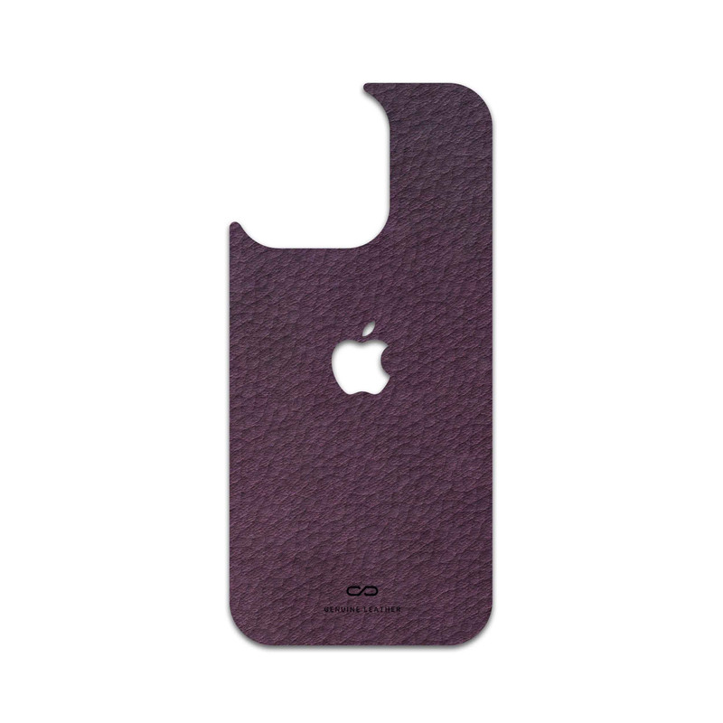 برچسب پوششی ماهوت مدل Purple-Leather مناسب برای گوشی موبایل اپل iPhone 16 Pro
